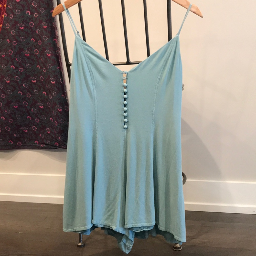 Baby blue romper